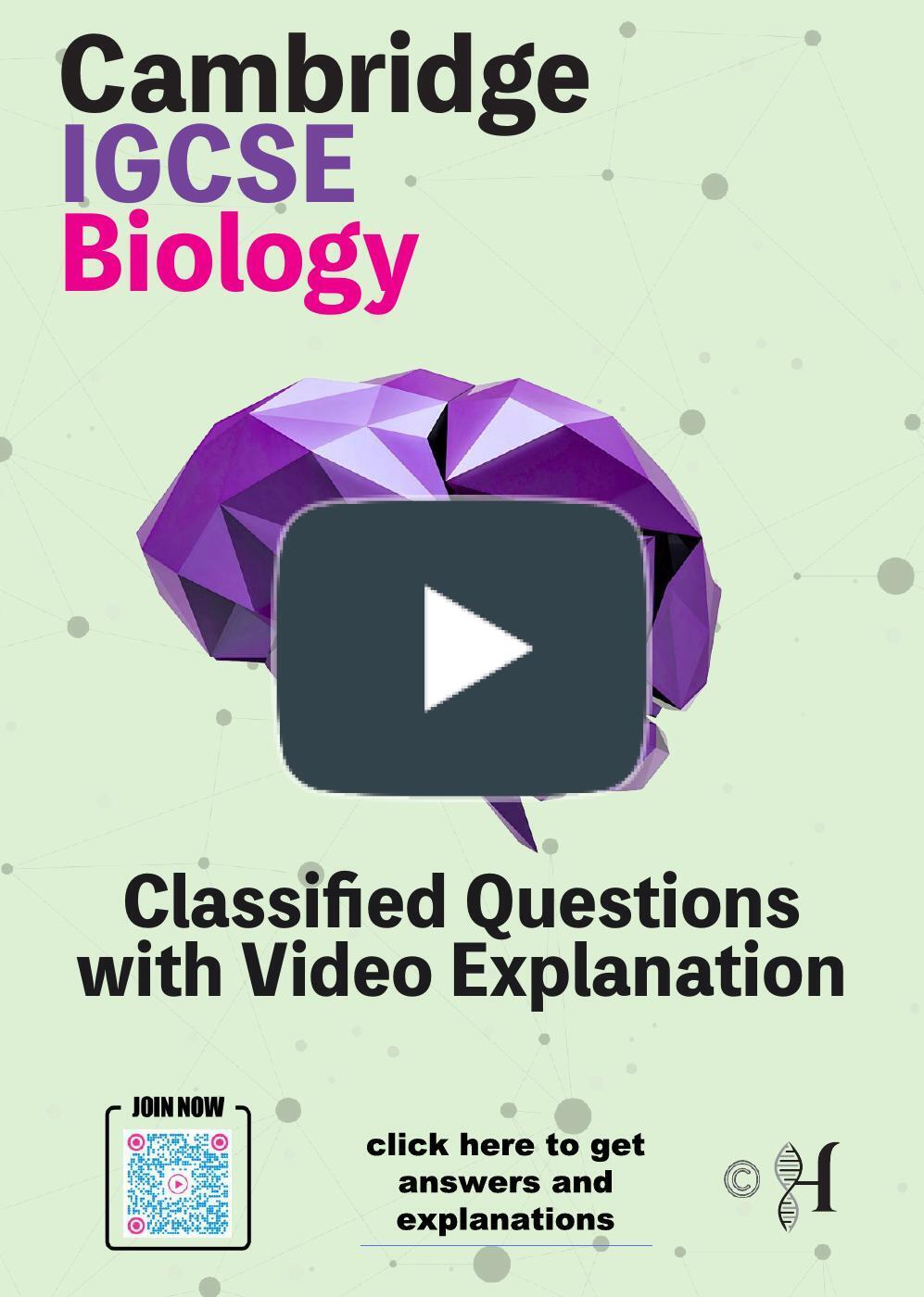 Open the IGCSE Biology Lesson 1 characteristics and classification trial notes flipbook