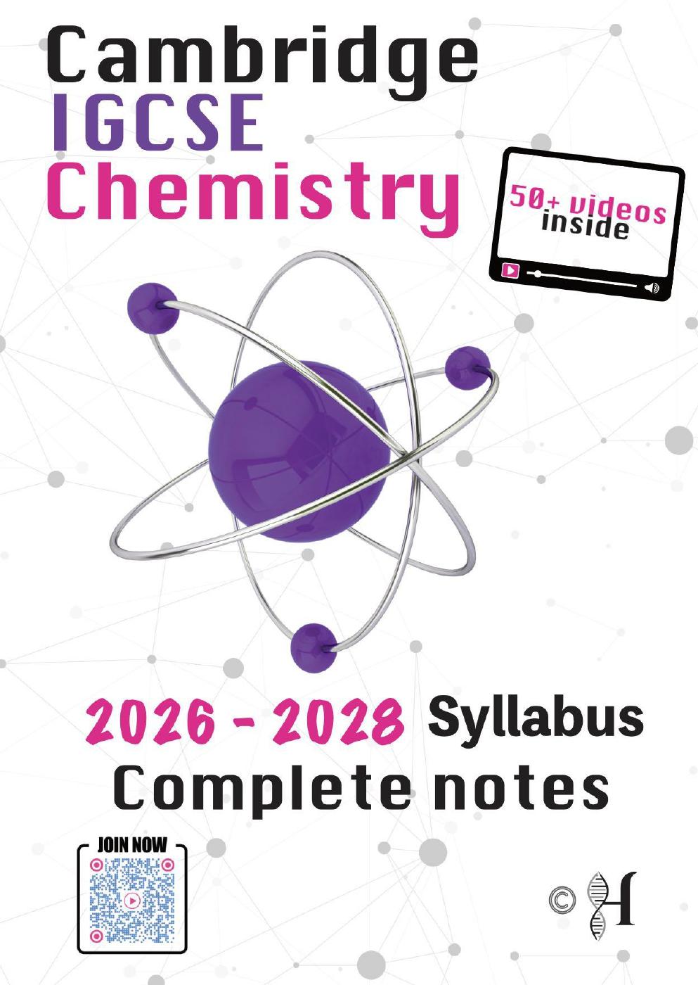Open the IGCSE Chemistry atomic structure trial notes flipbook